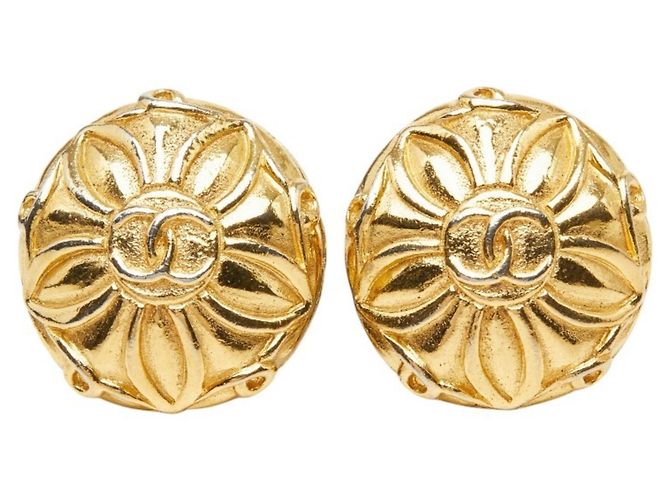 Orecchini a clip Chanel Coco Mark Motif Fiore D'oro - vista 2