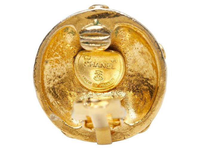 Orecchini a clip Chanel Coco Mark Motif Fiore D'oro - vista 4