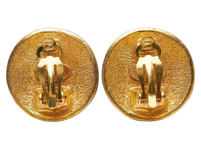 Timeless Orecchini Chanel Vintage Logo D'oro - vista 3
