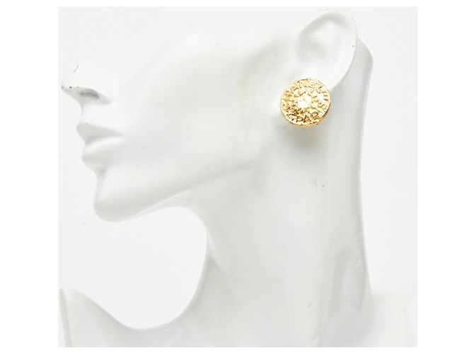 Timeless Orecchini Chanel Vintage Logo D'oro - vista 5