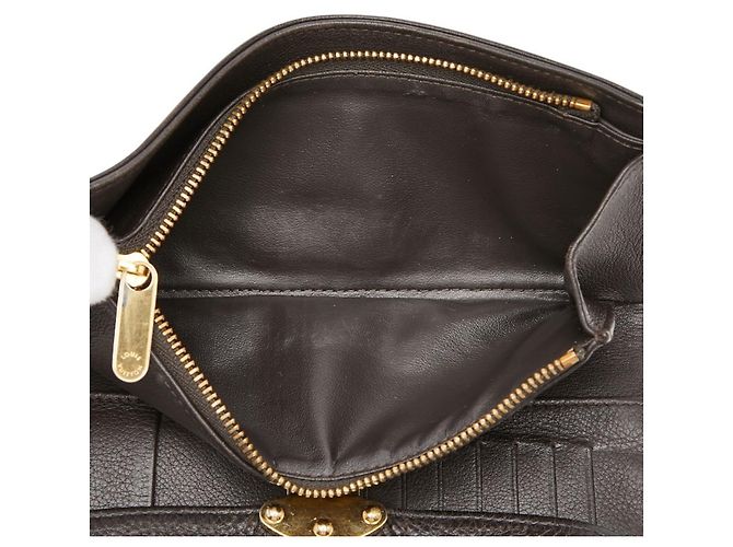 Cartera Louis Vuitton Monogram Mahina Amelia Marrón oscuro - vista 9