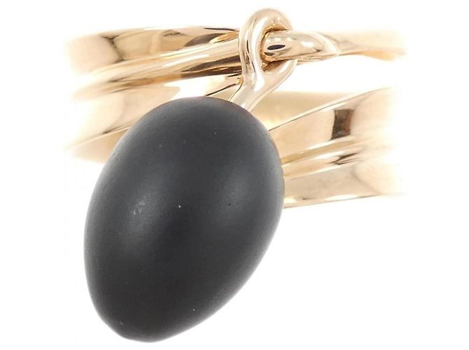 Ring Anello Hermès Obsidian in oro rosa 18K D'oro - vista 2