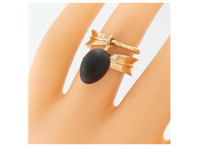 Ring Anello Hermès Obsidian in oro rosa 18K D'oro - vista 5
