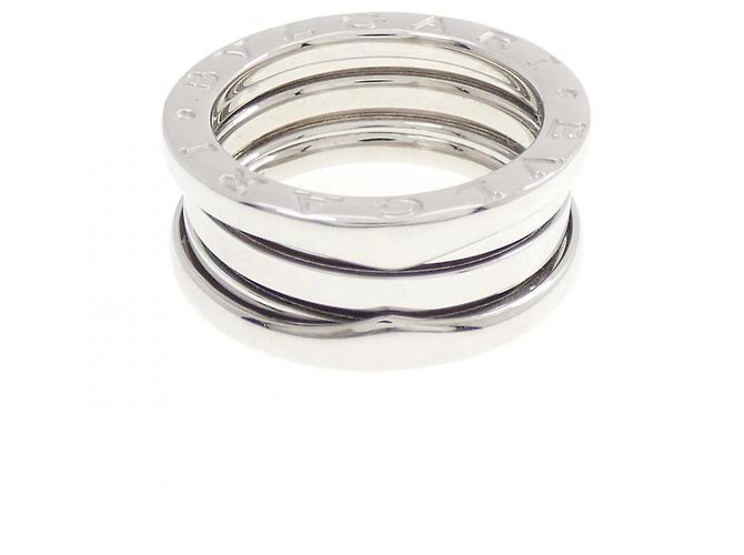 Bulgari Anello Bvlgari B.zero1 3-Band in oro bianco D'oro - vista 2