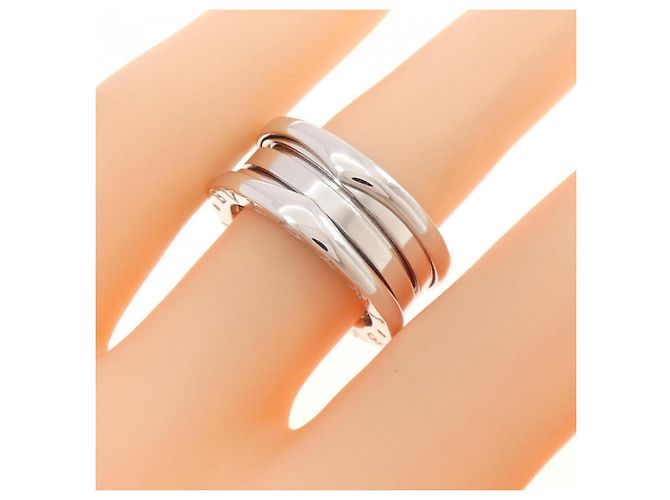 Bulgari Anello Bvlgari B.zero1 3-Band in oro bianco D'oro - vista 3