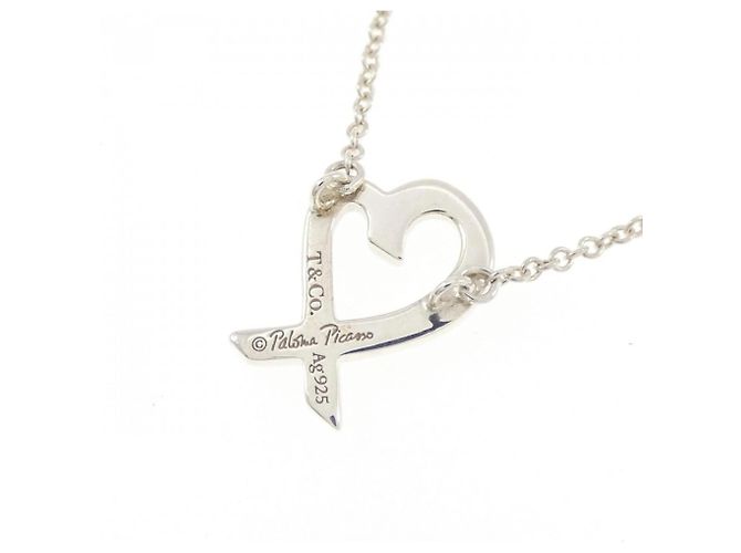 Tiffany & Co Mini collana Tiffany Loving Heart Argento - vista 4