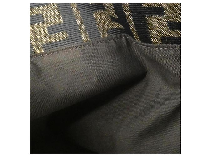 Borsa Fendi 26693 in tela marrone - vista 7
