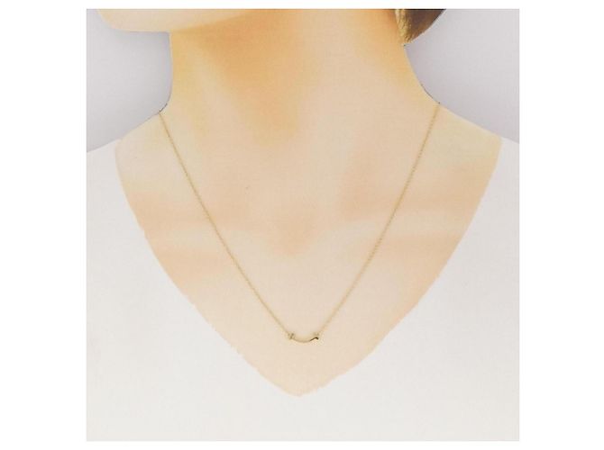 Tiffany & Co Collana Tiffany T Smile Mini D'oro - vista 5