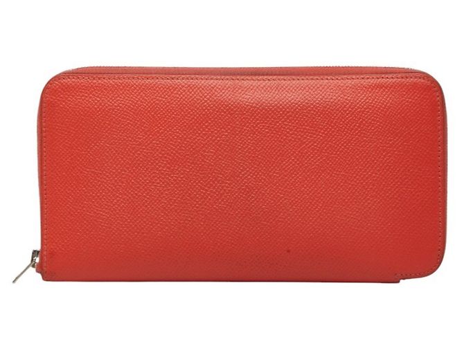 Hermès Hermes Azap Long Silk'in Geldbörse mit Rundverschluss Rot - Ansicht 2