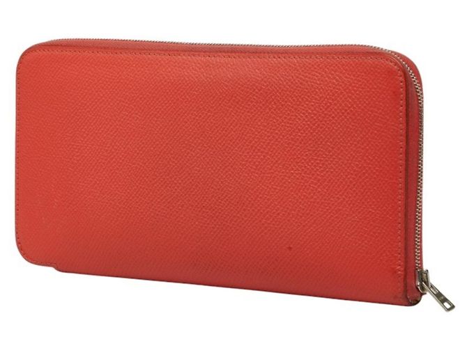 Hermès Hermes Azap Long Silk'in Geldbörse mit Rundverschluss Rot - Ansicht 3