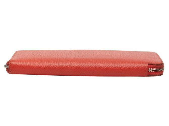 Hermès Hermes Azap Long Silk'in Geldbörse mit Rundverschluss Rot - Ansicht 4