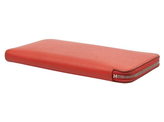 Hermès Hermes Azap Long Silk'in Geldbörse mit Rundverschluss Rot - Ansicht 5