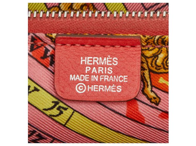 Hermès Hermes Azap Long Silk'in Geldbörse mit Rundverschluss Rot - Ansicht 8