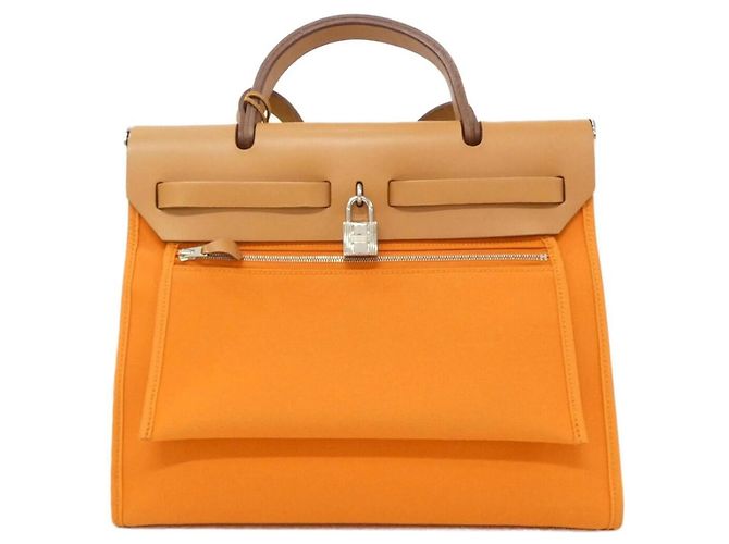 Hermès Borsa Hermes Herbag Zip PM Rosso - vista 2