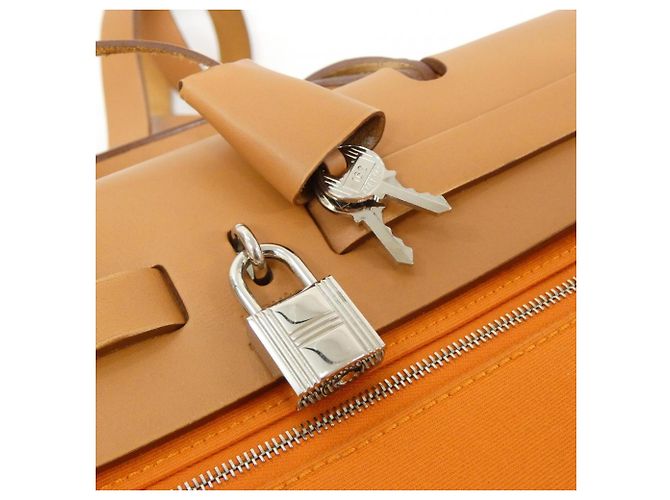 Hermès Borsa Hermes Herbag Zip PM Rosso - vista 7
