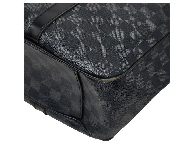 Borsa Tote Louis Vuitton Damier Graphite Tadao Nero - vista 4