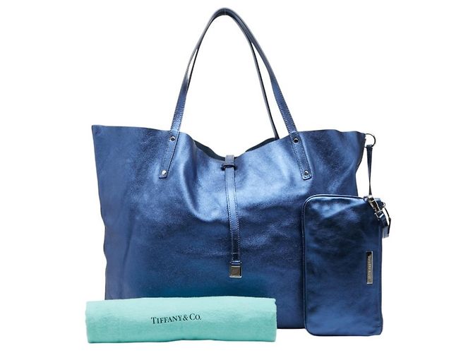 Borsa Tote Reversibile Tiffany & Co. Blu - vista 11
