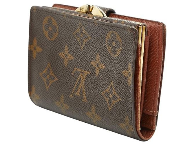 Cartera de doble pliegue Monogram Portefeuille Viennois Louis Vuitton Castaño - vista 2