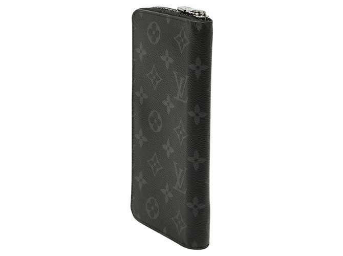 Louis Vuitton Monogram Eclipse Zippy Wallet Brown Black - view 2