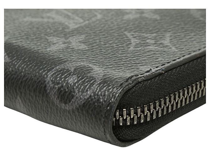 Louis Vuitton Monogram Eclipse Zippy Wallet Brown Black - view 4