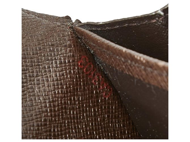 Cartera larga Louis Vuitton Damier Sistina Castaño - vista 11