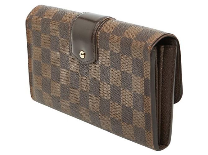 Cartera larga Louis Vuitton Damier Sistina Castaño - vista 2
