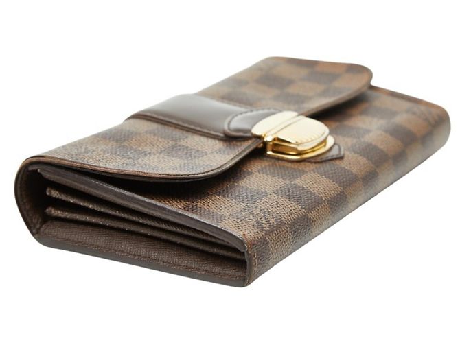 Cartera larga Louis Vuitton Damier Sistina Castaño - vista 5