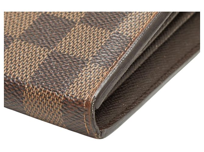 Cartera larga Louis Vuitton Damier Sistina Castaño - vista 8