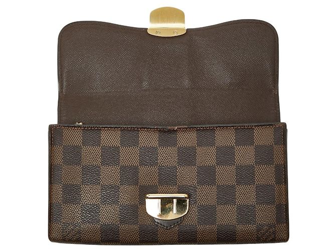 Cartera larga Louis Vuitton Damier Sistina Castaño - vista 9