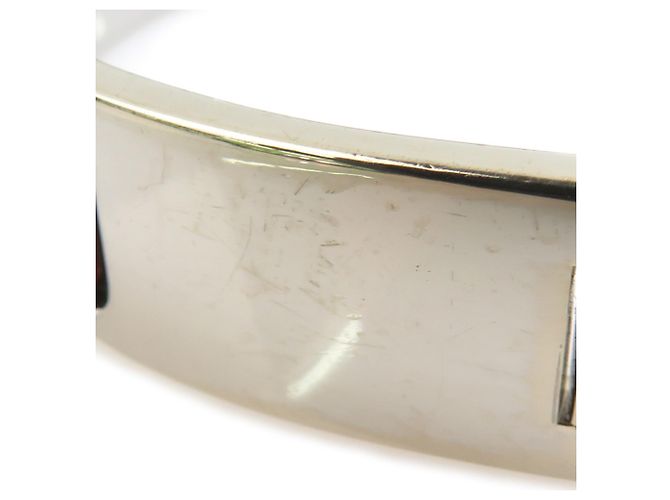 Hermès Hermes HERMES Pulseira Bangle Clic Clack H Prata Bordeaux - vista 5