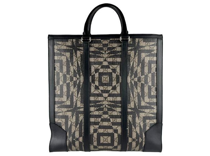 Borsa a mano Gucci Borsa a tracolla Marrone Nero - vista 3