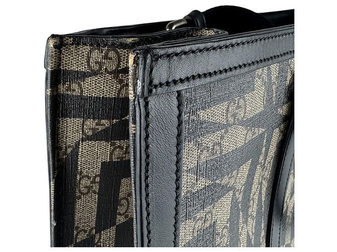 Borsa a mano Gucci Borsa a tracolla Marrone Nero - vista 6