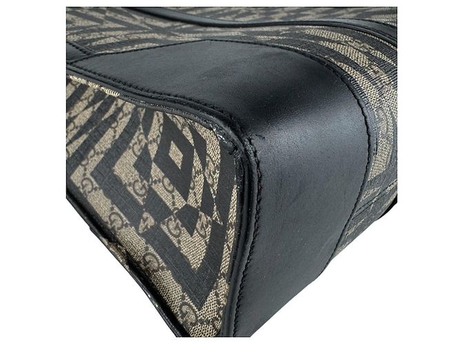 Borsa a mano Gucci Borsa a tracolla Marrone Nero - vista 8
