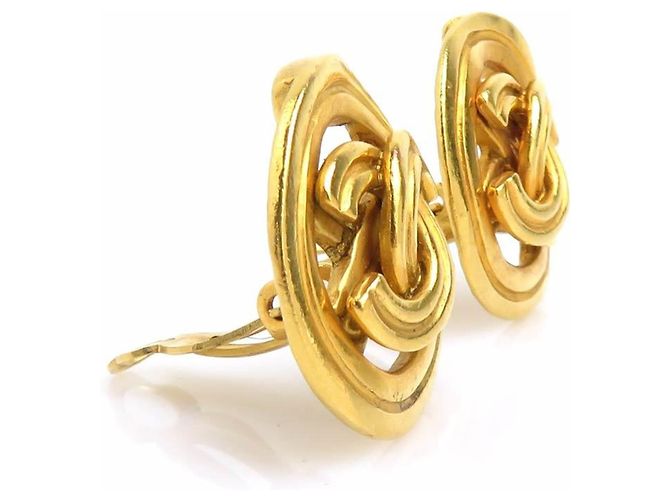 Orecchini a clip dorati Chanel D'oro - vista 2