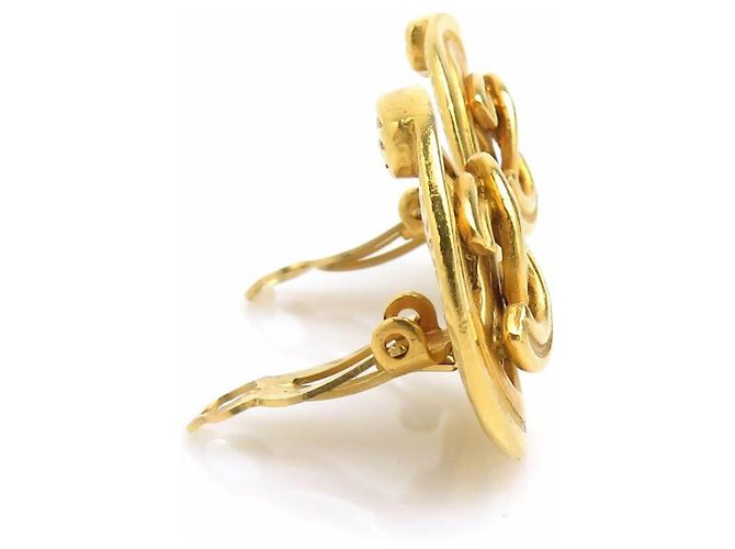 Orecchini a clip dorati Chanel D'oro - vista 3