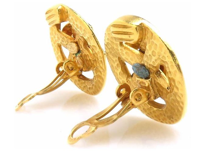 Orecchini a clip dorati Chanel D'oro - vista 4