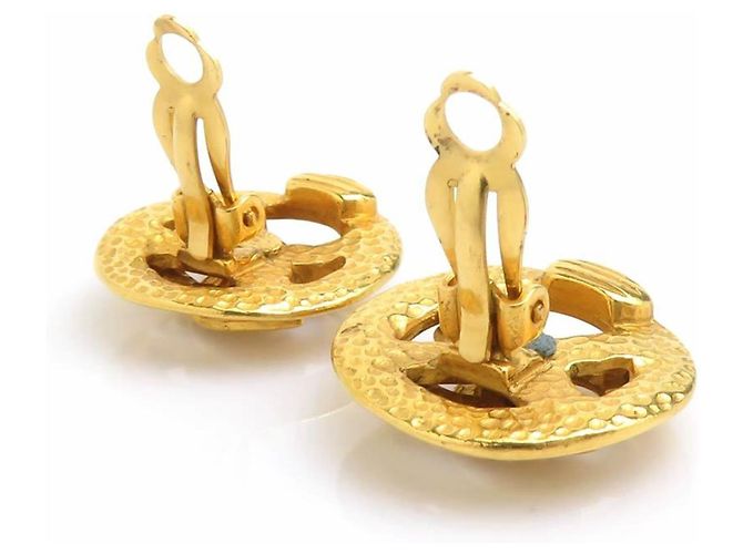 Orecchini a clip dorati Chanel D'oro - vista 5