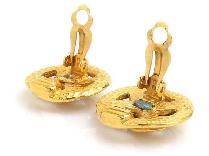 Orecchini a clip dorati Chanel D'oro - vista 6