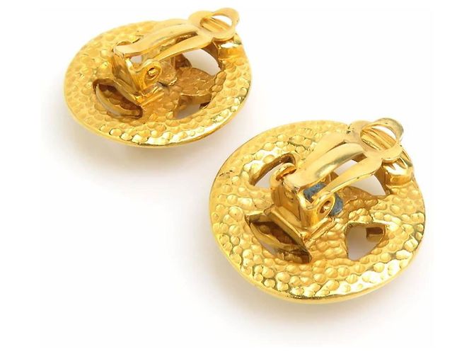 Orecchini a clip dorati Chanel D'oro - vista 7