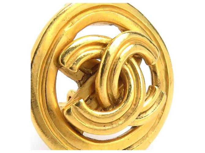 Orecchini a clip dorati Chanel D'oro - vista 9