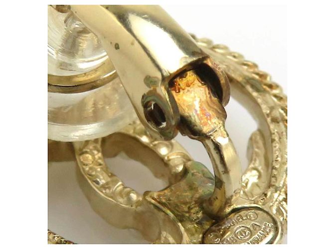 Orecchini a clip Chanel Oro e Bianco D'oro - vista 10