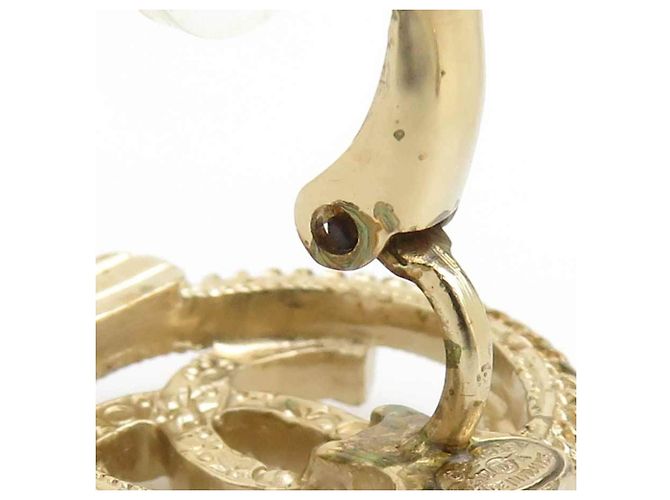 Orecchini a clip Chanel Oro e Bianco D'oro - vista 11