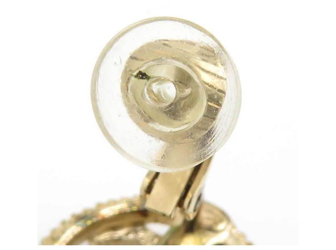 Orecchini a clip Chanel Oro e Bianco D'oro - vista 14