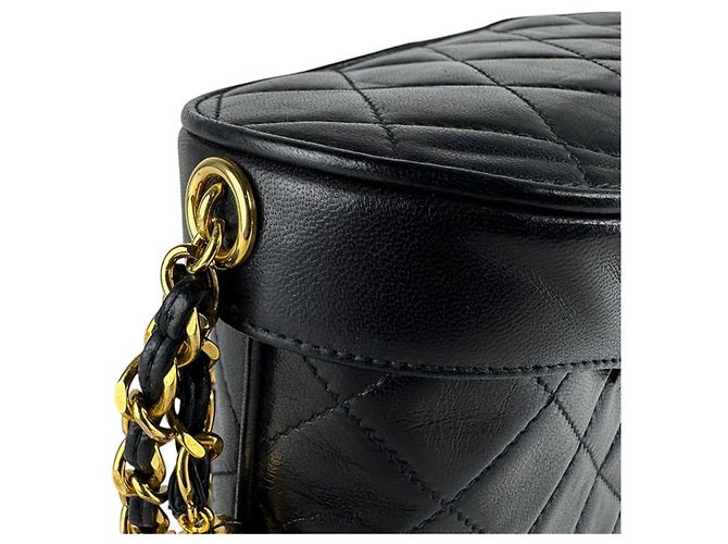 Borsa a tracolla Chanel in pelle nera Nero - vista 6