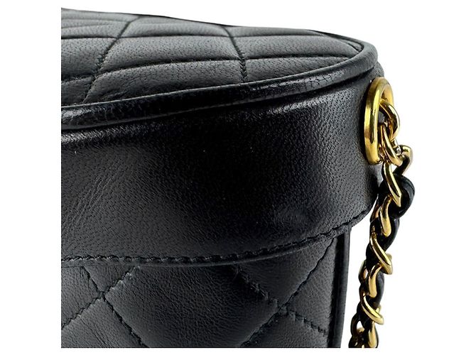 Borsa a tracolla Chanel in pelle nera Nero - vista 7
