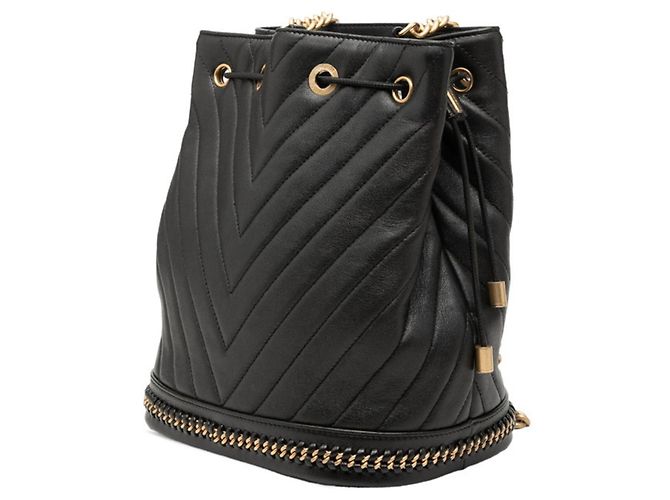 Borsa a Spalla Chanel Chevron V-stitch Coco Mark Chain Nero - vista 2