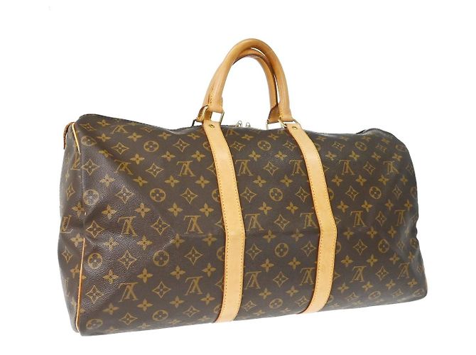Louis Vuitton Keepall Monogram Canvas 50 Marrone - vista 2