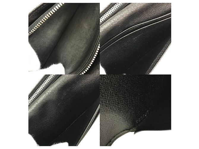 Louis Vuitton Taiga Portefeuille Brazza Long Wallet Nero - vista 8
