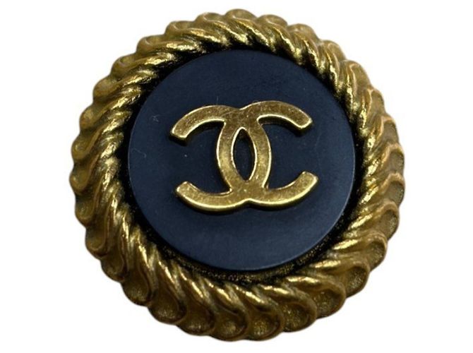 Chanel Coco Mark Clip-Ohrringe Schwarz Golden - Ansicht 2