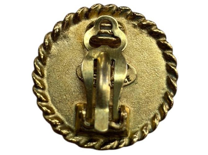 Chanel Coco Mark Clip-Ohrringe Schwarz Golden - Ansicht 3